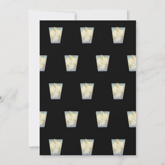 Siroter un cocktail amusant invitation d'anniversa (Dos)