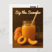 Sirotez l'été - Carte postale de jus d'abricot (Devant / Derrière)