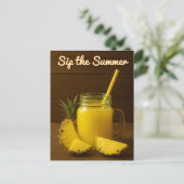 Sirotez l'été - Carte postale Jus d'ananas (Debout devant)