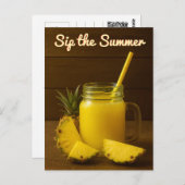Sirotez l'été - Carte postale Jus d'ananas (Devant / Derrière)