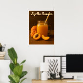 Sirotez l'été - Poster de jus d'abricot frais (Bureau à domicile)