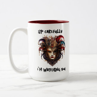 Sirotez soigneusement. Je vous regarde Mug à deux 