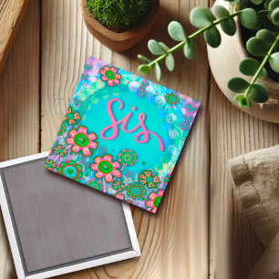 SIS Floral Inspirivity Magnet Magneet