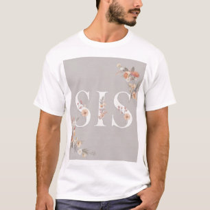 SIS Floral Letter T-Shirt