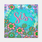 Sis Joli aimant d'inspirété Florale (Devant)
