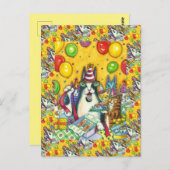 SIS N' FITZ KATTEN, KITTEN, MUIZEN, GRAPPIGE VERJA BRIEFKAART (Voorkant / Achterkant)