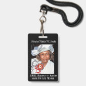 Sis Smith Badge (Voorzijde met lanyard)