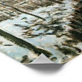 Sisley - Sneeuw bij Louveciennes Poster (Hoek)