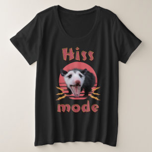 Sissende stand grappige opossum chaotisch dier grote maat t-shirt