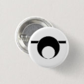 Sissies White Oktober Ronde Button 3,2 Cm (Voorkant /achterkant)