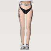 Sissy Garter Lingerie Chastity Hoesje Leggings (Voorkant)