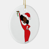 Sista Claus Chocolate Keramisch Ornament (Rechts)