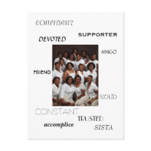 SISTA, VRIEND, AMIGO, VERTROUWEN, SUPPORTER, acc..