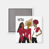 Sistas - Aimant (Carré) (Recto/Verso)