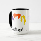 Sistasses ! Hocus Pocus Thème Automne Café Mug (Devant gauche)