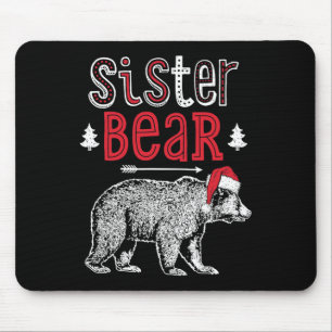 Sister Beer Kerstman Familie Matching Pajama Muismat