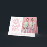 Sister Best Friends Forever Photo Pink Birthday<br><div class="desc">Sister Best Friends Forever Photo Pink Birthday Especially for your sister on her birthday. Easily add your own favorite photo of you both and personalise your greeting at the bottom and inside.</div>