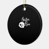 Sister Boo Halloween Keramisch Ornament (Links)