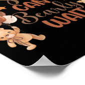 Sister Can Bearly Wait Bear Gender Neutral Boy Bab Poster (Hoek)