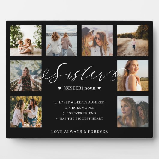 Sister Definition Script Photo Collage Keepomwille Fotoplaat (Voorkant)