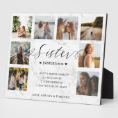 Sister Definition Script Photo Collage Marble Fotoplaat (Zijkant)