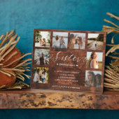 Sister Definition Script Photo Collage Woodgrain Fotoplaat (Zijkant)