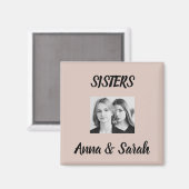 Sister Gift Magnet – Personalized with Names&Photo (Recto/Verso)