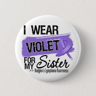 Sister Hodgkins Lymphoma Ribbon Ronde Button 5,7 Cm