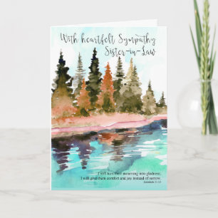 Sister-in-law Sympathy Card Kaart