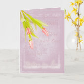 Sister-In-Law Verjaardagskaart, met Tulpen Kaart (Gele Bloem)