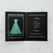 SISTER Junior Bridesmaid TURQUOISE BLAUW (Binnen)