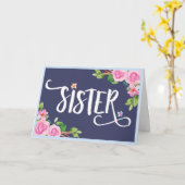 SISTER : Le plus beau mot grâce à votre carte (Fleur jaune)