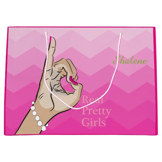 Sister Love girly-illustratie Groot Cadeauzakje (Voorkant)