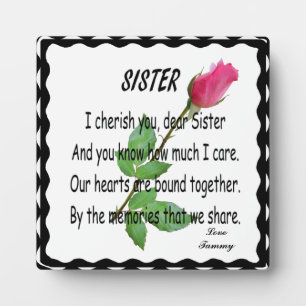 SISTER-PLAQUE FOTOPLAAT