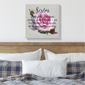 SISTER QUOTE CANVAS AFDRUK (Insitu (Slaapkamer))