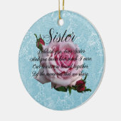 SISTER QUOTE CERAMIC ORNAMENT (Links)