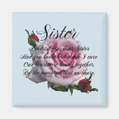SISTER QUOTE MAGNEET (Voorkant)