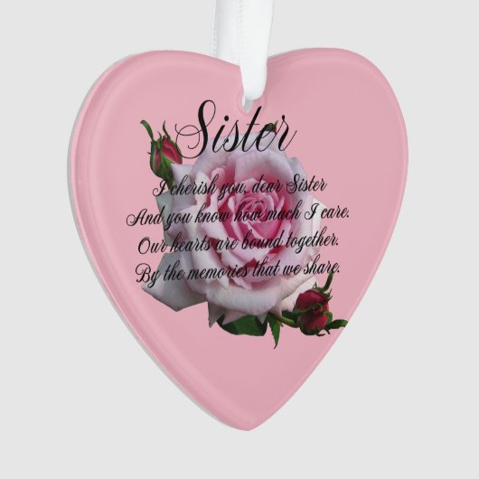 SISTER QUOTE ORNAMENT (voorkant)