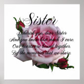 SISTER QUOTE POSTER (Voorkant)
