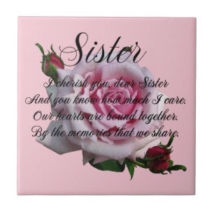 SISTER QUOTE TEGELTJE