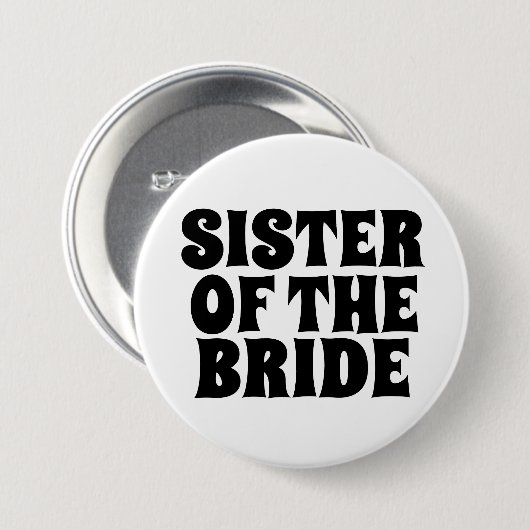 SISTER VAN DE BRIDE RAND BUTTON BADGE (Voorkant /achterkant)