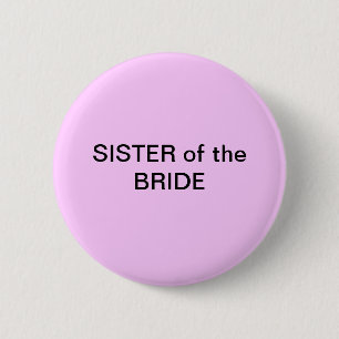 SISTER van de Button van de Bride/speld