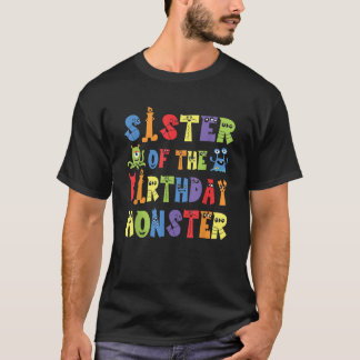 Sister van het Verjaardagsmonster Alien Kind B Day T-shirt