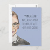 Sisterhood briefkaart - RBG (Voorkant / Achterkant)