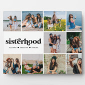 Sisterhood | Modern Square 10 Foto's Collage Plaqu Fotoplaat (Voorkant)