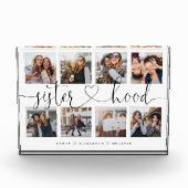 Sisterhood Script | Gift for Sisters Photo Collage Fotoblokken (Voorkant)