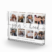 Sisterhood Script | Gift for Sisters Photo Collage Fotoblokken (Rechts)