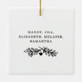 Sisterhood Script | Gift for Sisters Photo Collage Keramisch Ornament (Achterkant)