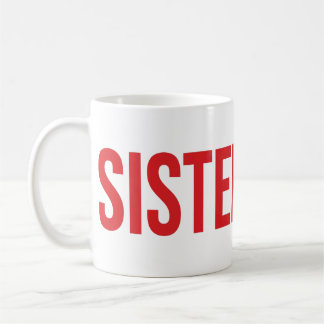 SISTERHOOD Wordmark Mok Rood
