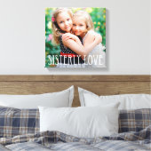 Sisterly Love Custom Photo Canvas Afdruk (Insitu (Slaapkamer))